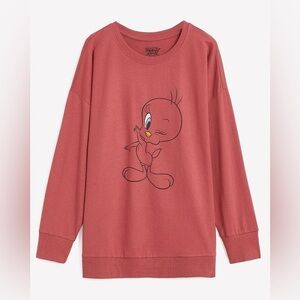Penningtons Looney Tunes crew neck sweatshirt with Tweety Bird print